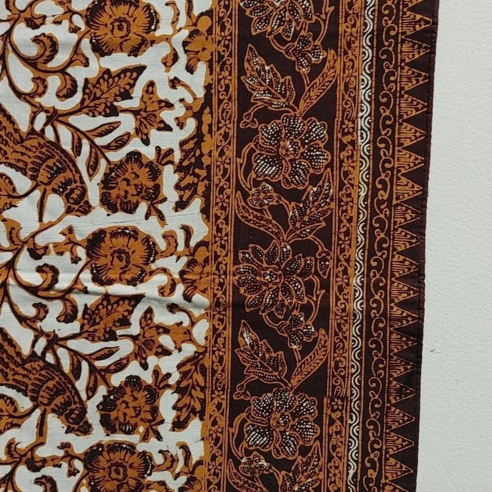 Brown & Tan Batik Pillow Cover 25.5x24.5